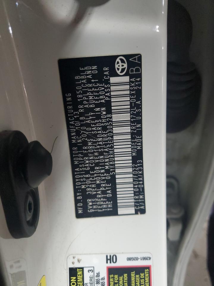 2014 Toyota Corolla VIN 5YFBURHE5EP030528 Copart auction photo, side damage thumbnail 12