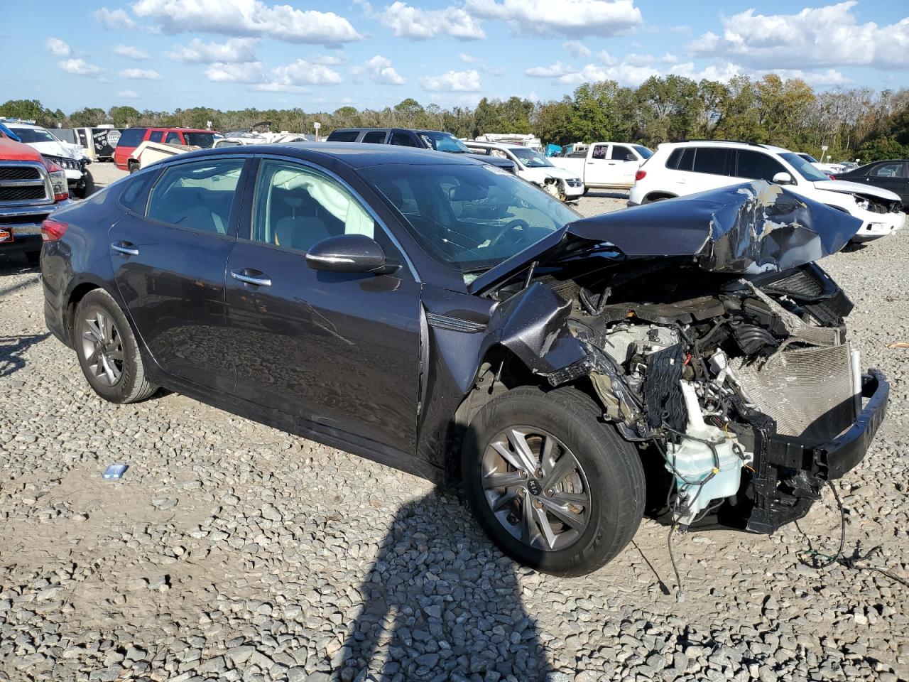 2019 KIA Optima VIN 5XXGT4L31KG292066 Copart auction photo, front end damage thumbnail 4