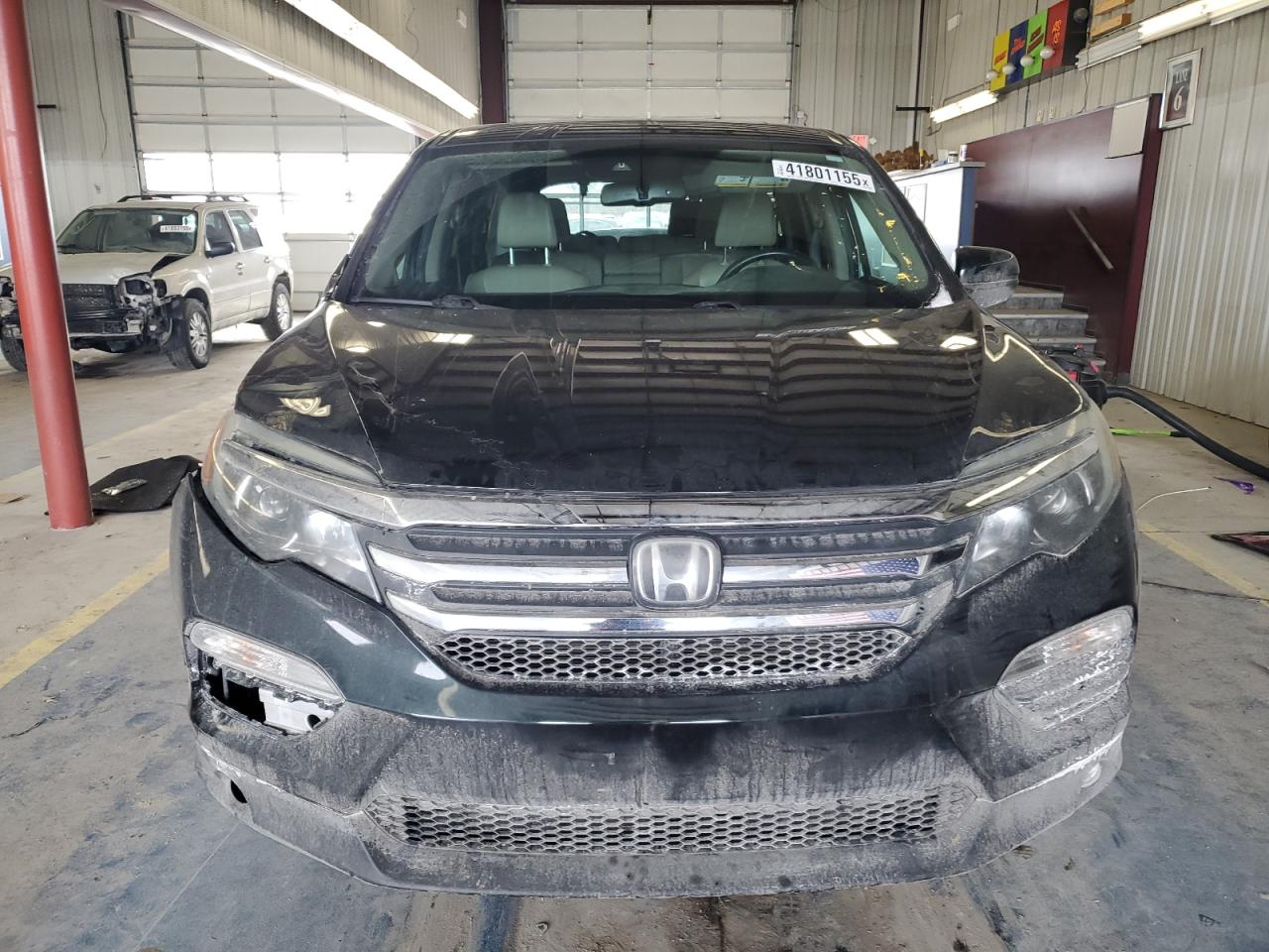 2018 Honda Pilot VIN 5FNYF6H69JB036530 Copart auction photo, front end / side damage thumbnail 5