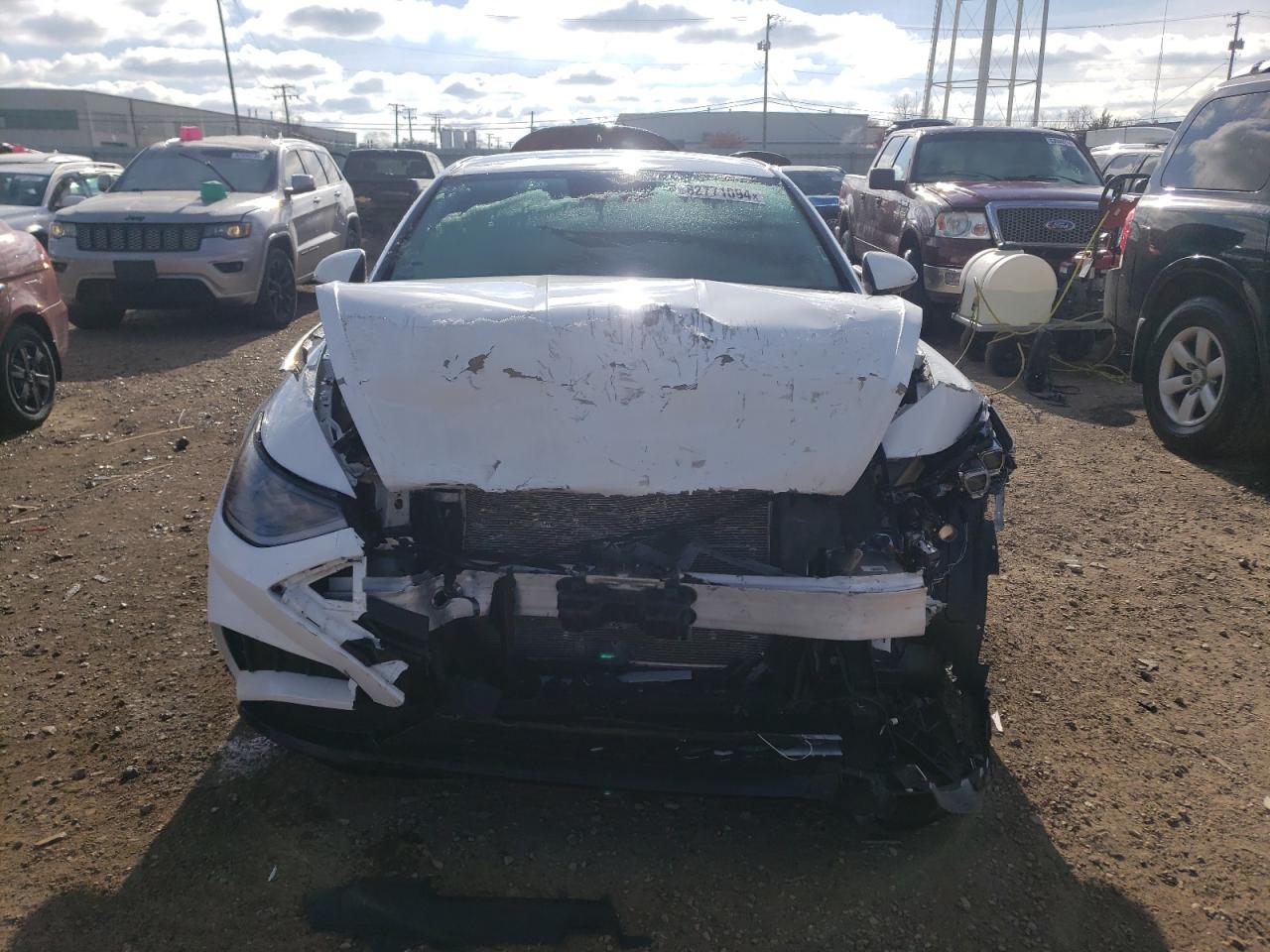 2023 Hyundai Sonata VIN KMHL64JA7PA337940 Copart auction photo, front end damage thumbnail 5