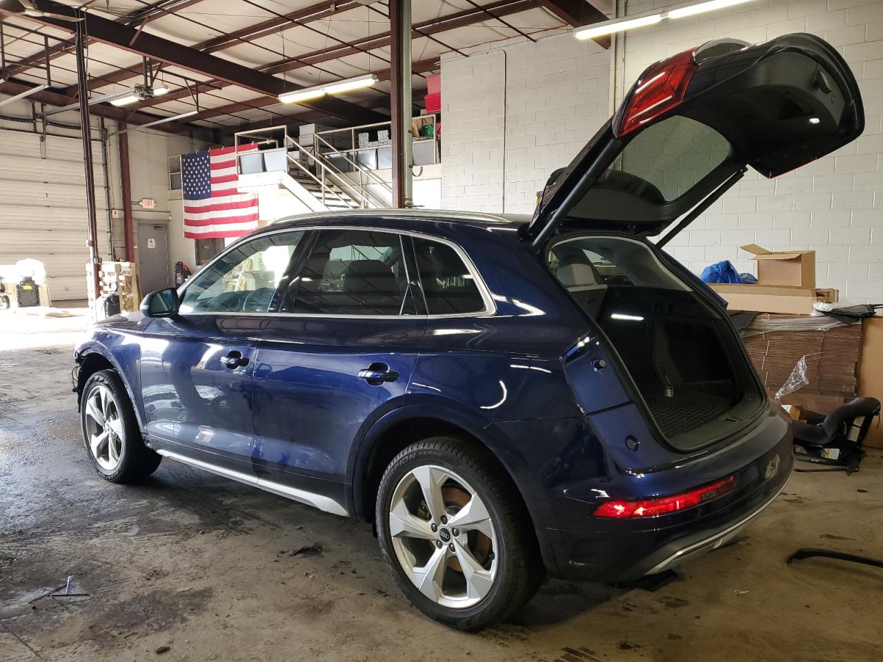 2021 Audi Q5 VIN WA1BAAFY0M2050524 Copart auction photo, front end damage thumbnail 2