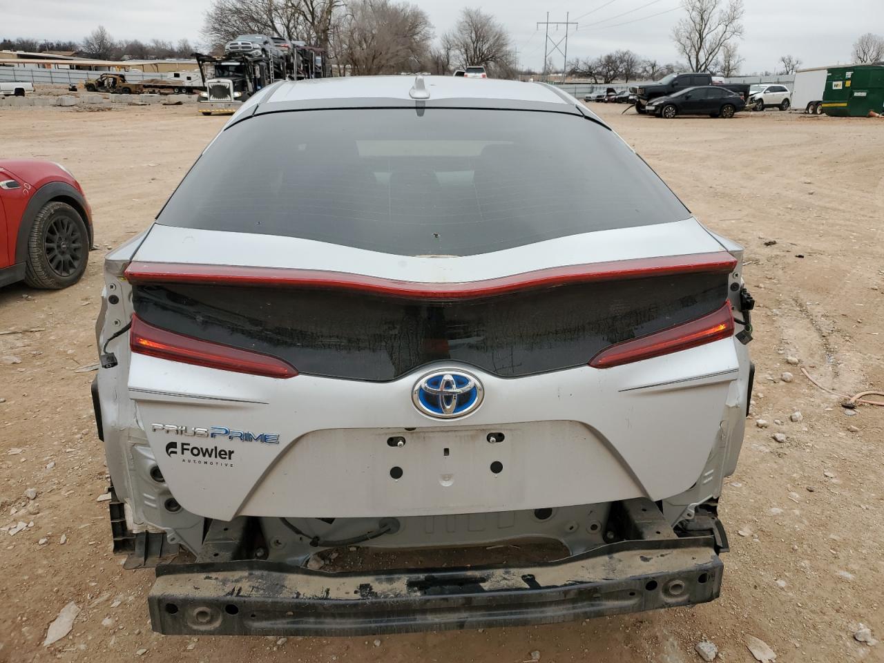 2021 Toyota Prius VIN JTDKAMFPXM3193022 Copart auction photo, front end / rear end damage thumbnail 6
