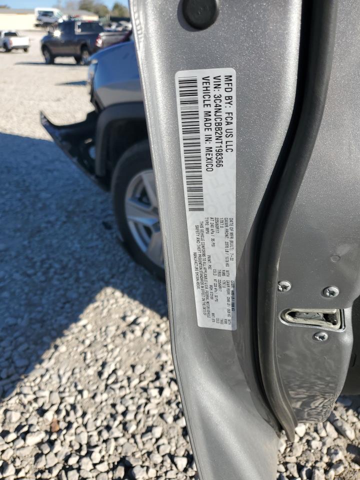 2022 Jeep Compass VIN 3C4NJCBB2NT198366 Copart auction photo, front end damage thumbnail 16