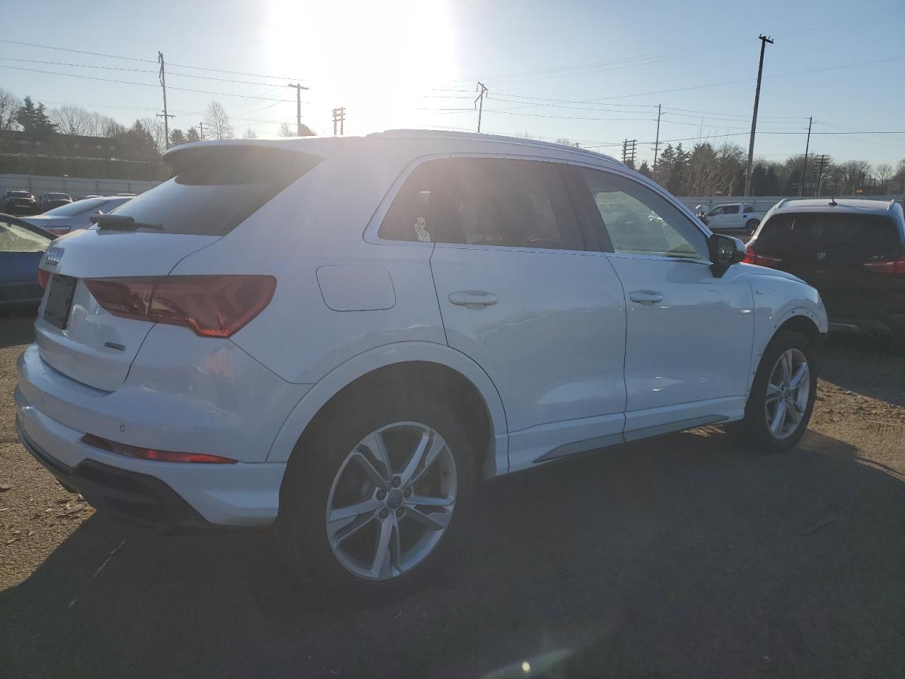 2020 Audi Q3 VIN WA1EECF3XL1125347 Copart auction photo, front end damage thumbnail 3