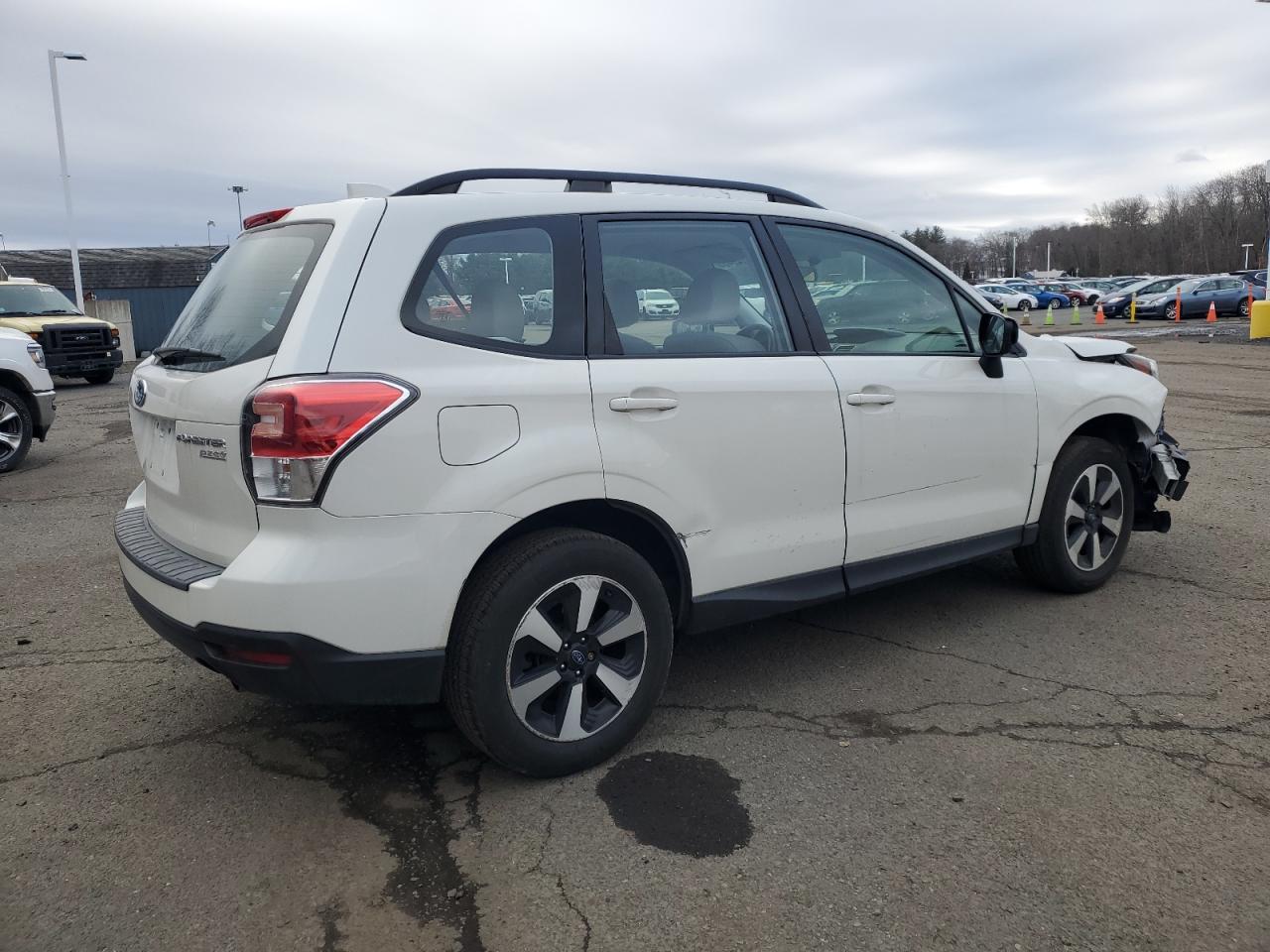 2017 Subaru Forester VIN JF2SJABC3HH528780 Copart auction photo, front end / side damage thumbnail 3