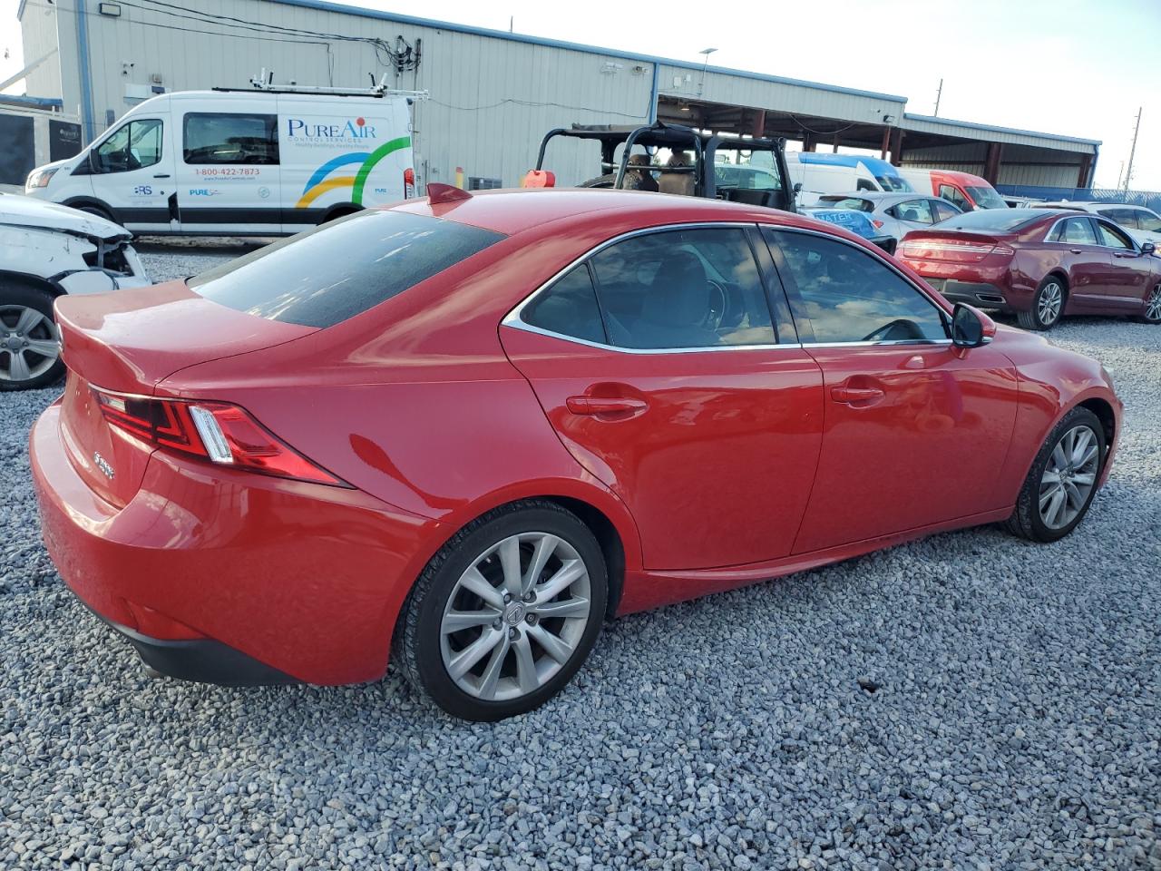2016 Lexus IS VIN JTHBA1D26G5007358 Copart auction photo, side damage thumbnail 3