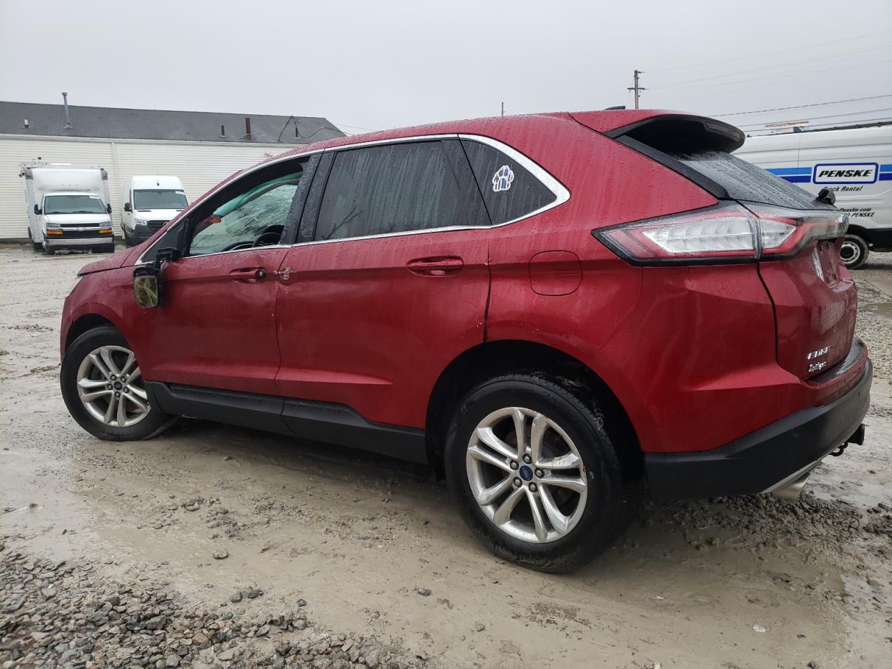 2017 Ford Edge VIN 2FMPK4J87HBC67663 Copart auction photo, front end / side damage thumbnail 2