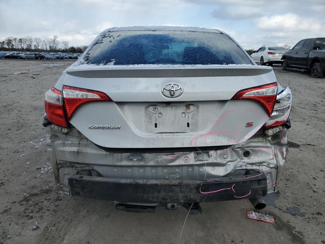 2014 Toyota Corolla VIN 2T1BURHE8EC167284 Copart auction photo, rear end damage thumbnail 6