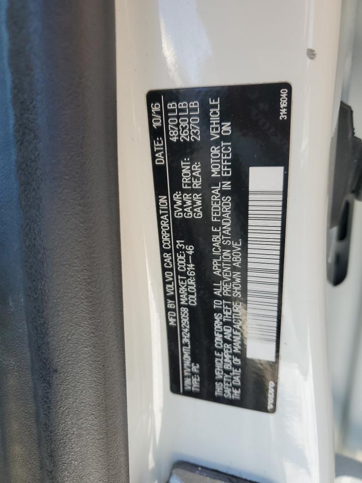 2017 Volvo S60 VIN YV140MTL3H2429058 Copart auction photo, minor dent/scratches damage thumbnail 12