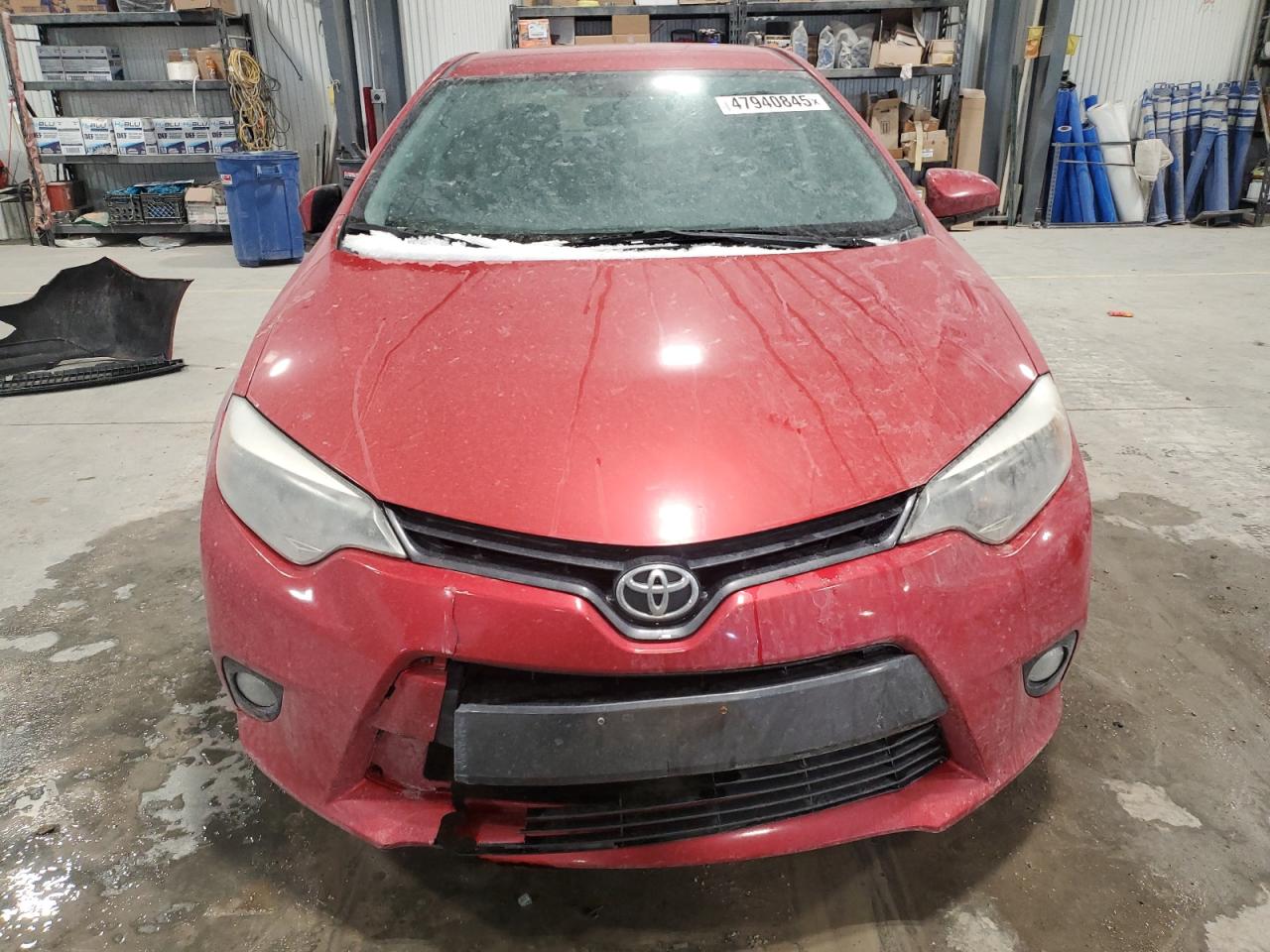 2016 Toyota Corolla VIN 5YFBURHE2GP487204 Copart auction photo, rear end / front end damage thumbnail 5