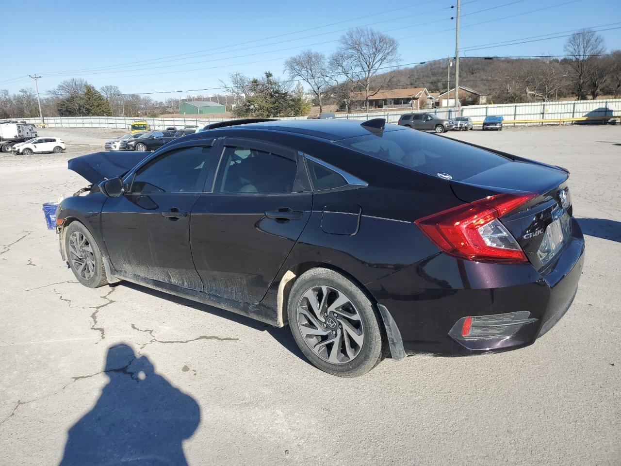 2018 Honda Civic VIN 19XFC2F74JE007656 Copart auction photo, all over damage thumbnail 2