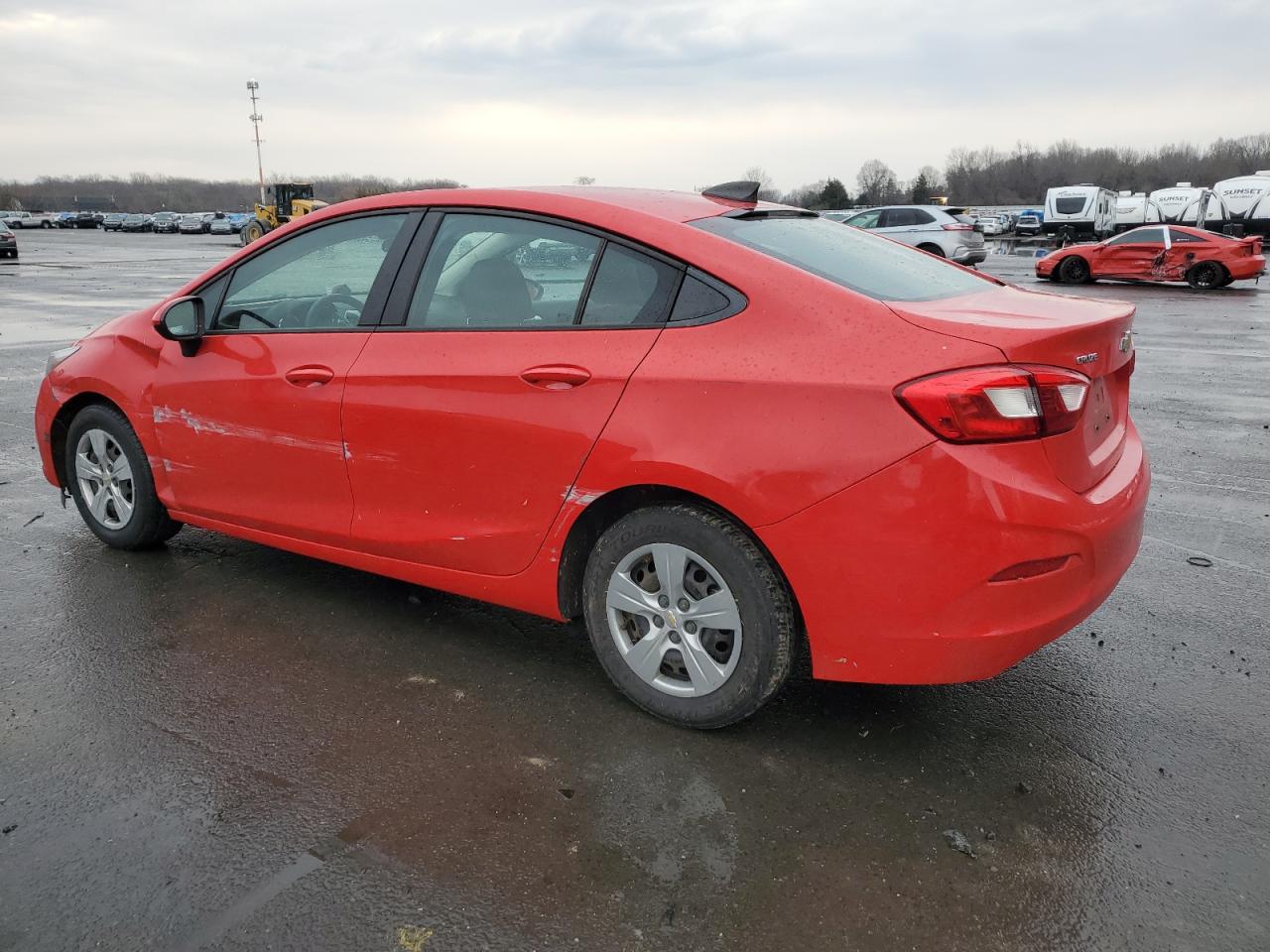2018 Chevrolet Cruze VIN 1G1BC5SM9J7109734 Copart auction photo, side damage thumbnail 2