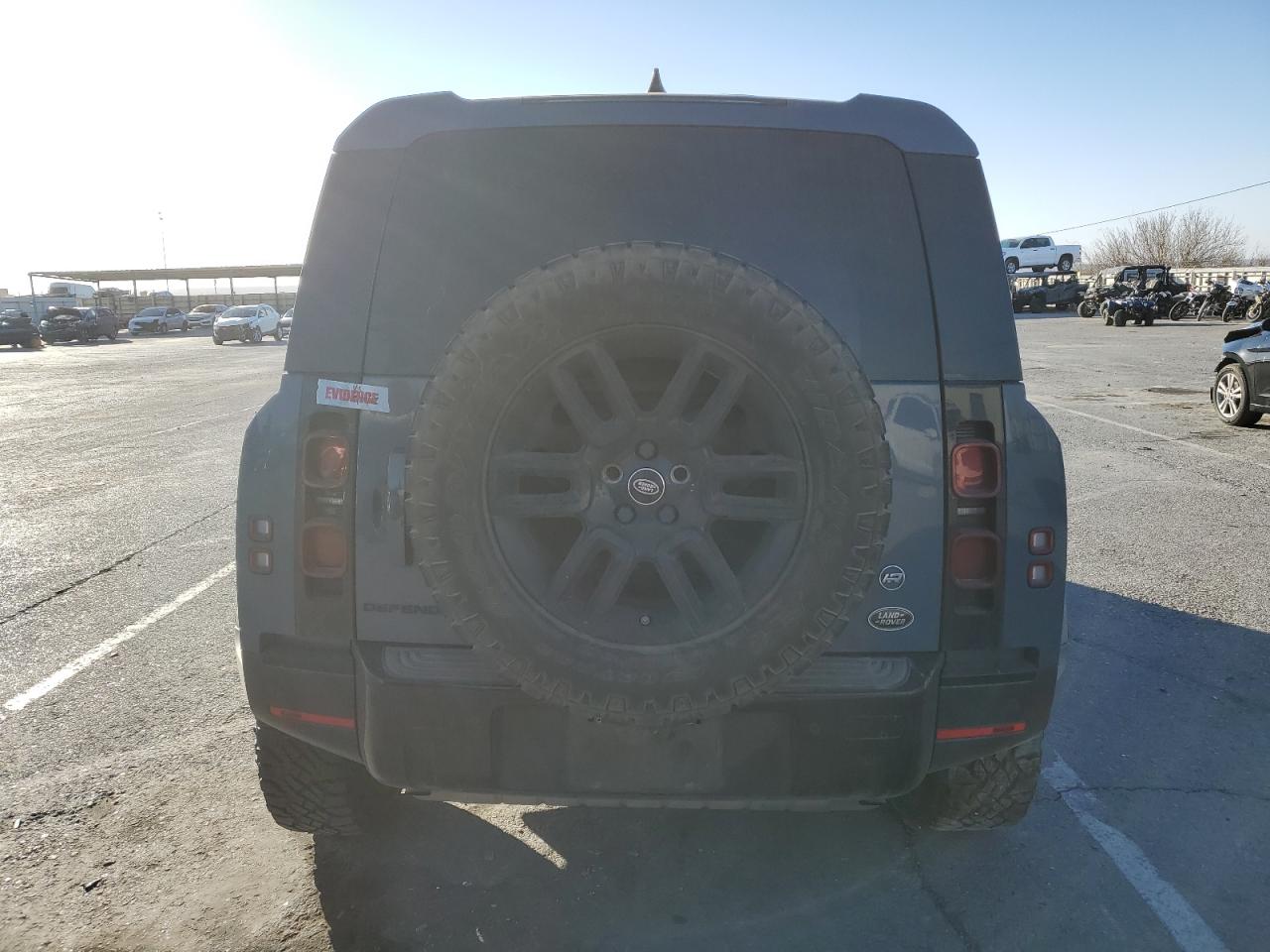 2021 Land Rover Defender VIN SALEJ7RX6M2035267 Copart auction photo, front end / rear end damage thumbnail 6