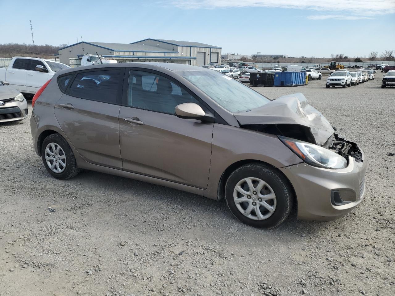 2014 Hyundai Accent VIN KMHCT5AE6EU150119 Copart auction photo, front end / rear end damage thumbnail 4