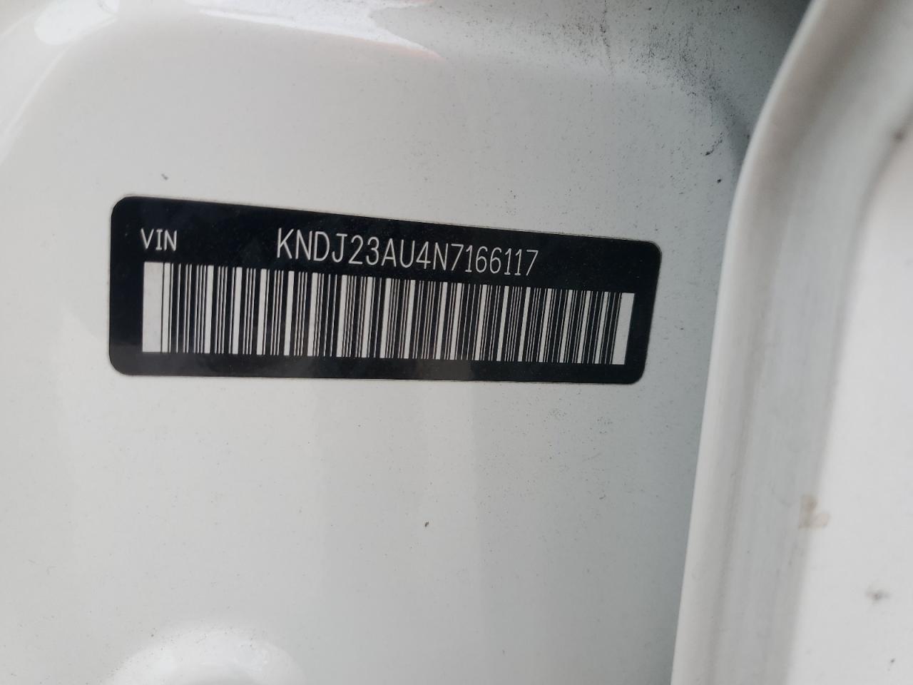 2022 KIA Soul VIN KNDJ23AU4N7166117 Copart auction photo, front end / rear end damage thumbnail 14