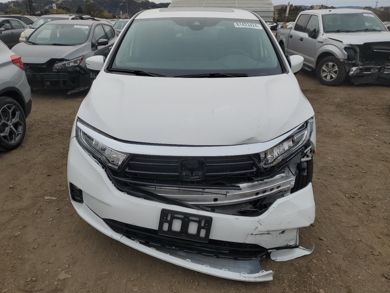 2024 Honda Odyssey VIN 5FNRL6H64RB058945 Copart auction photo, front end damage thumbnail 5