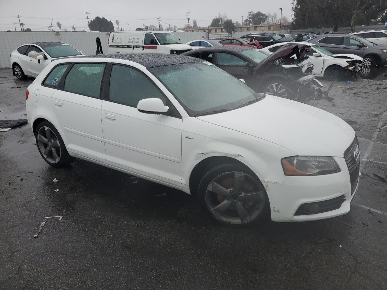 2012 Audi A3 VIN WAUKEAFM6CA038192 Copart auction photo, rear end / front end damage thumbnail 4