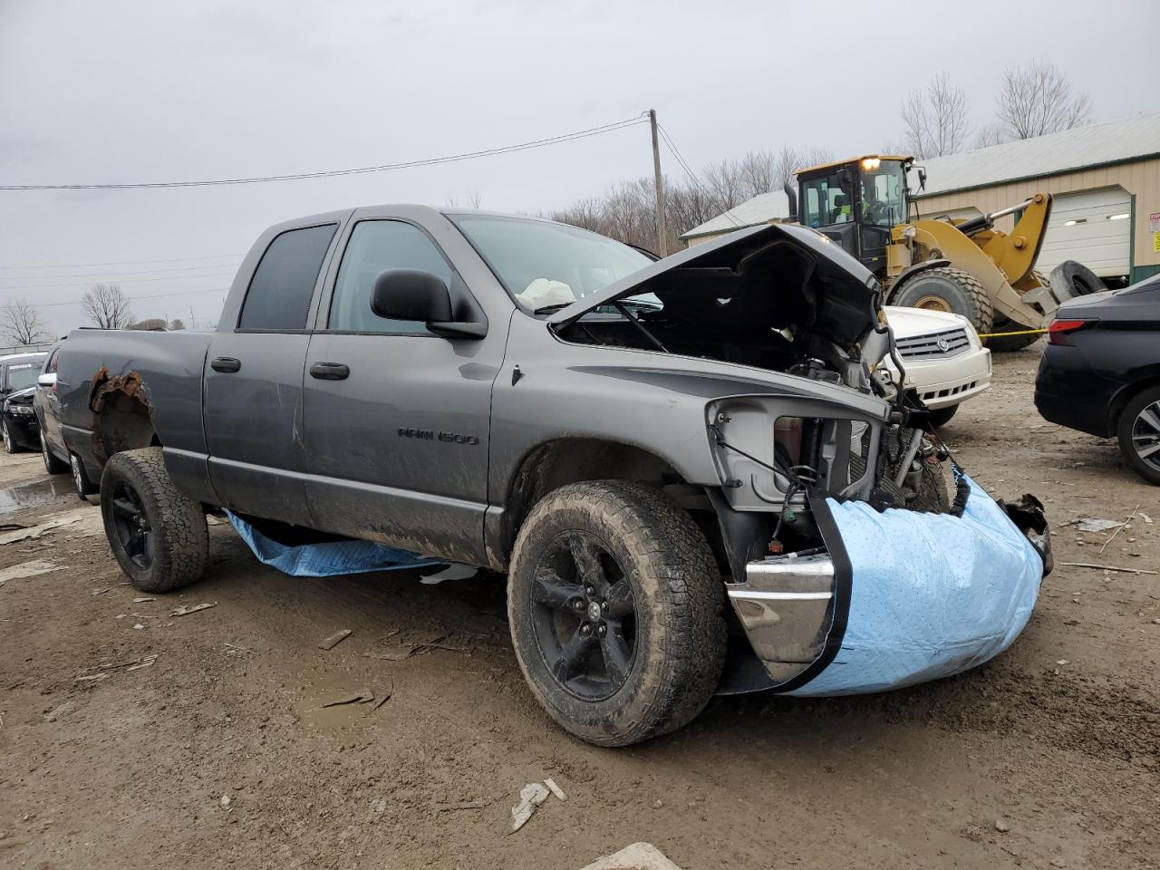 2007 Dodge RAM VIN 1D7HU182X7S235304 Copart auction photo, all over damage thumbnail 4