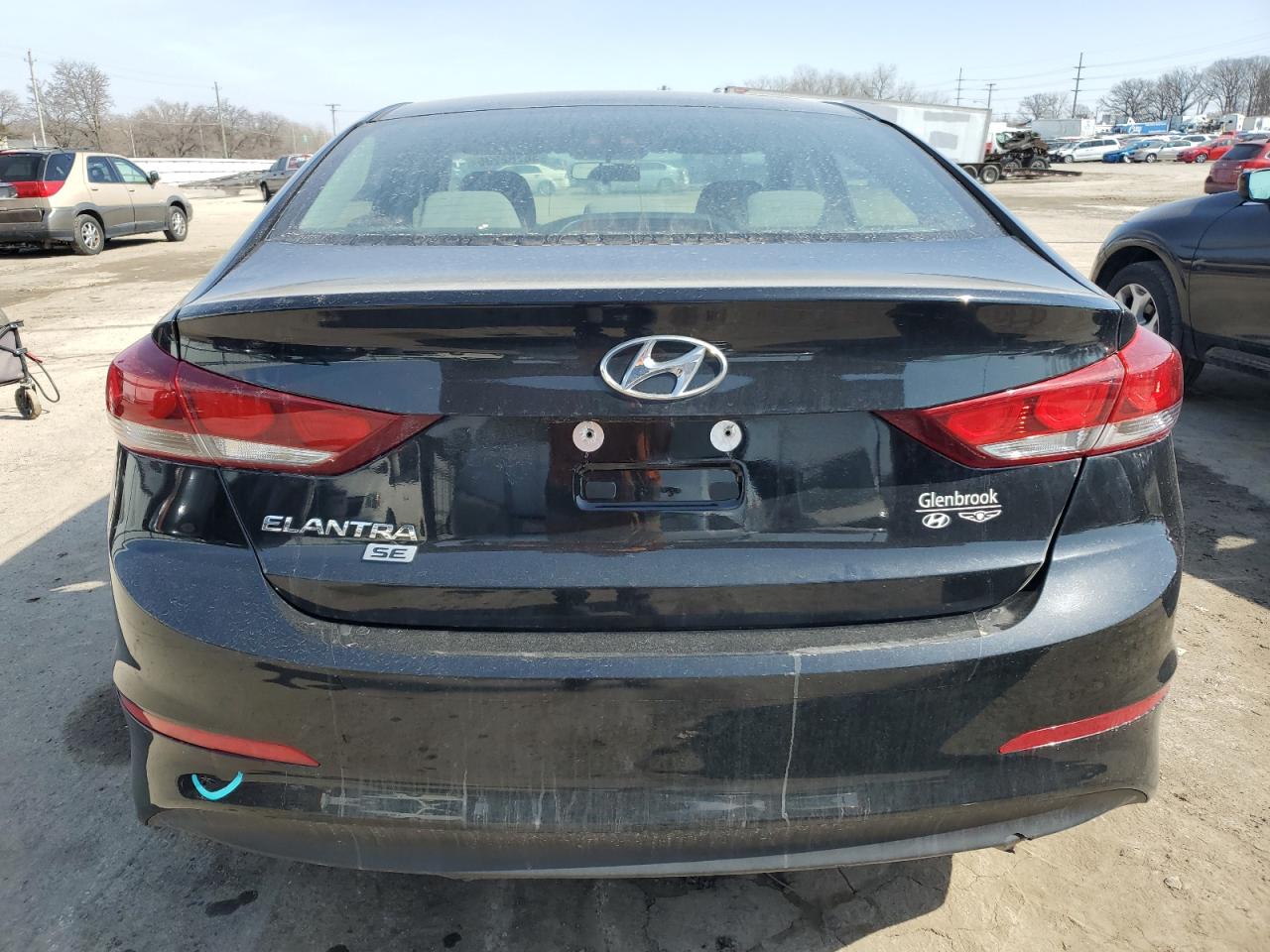 2018 Hyundai Elantra VIN 5NPD74LFXJH343634 Copart auction photo, side / rear end damage thumbnail 6