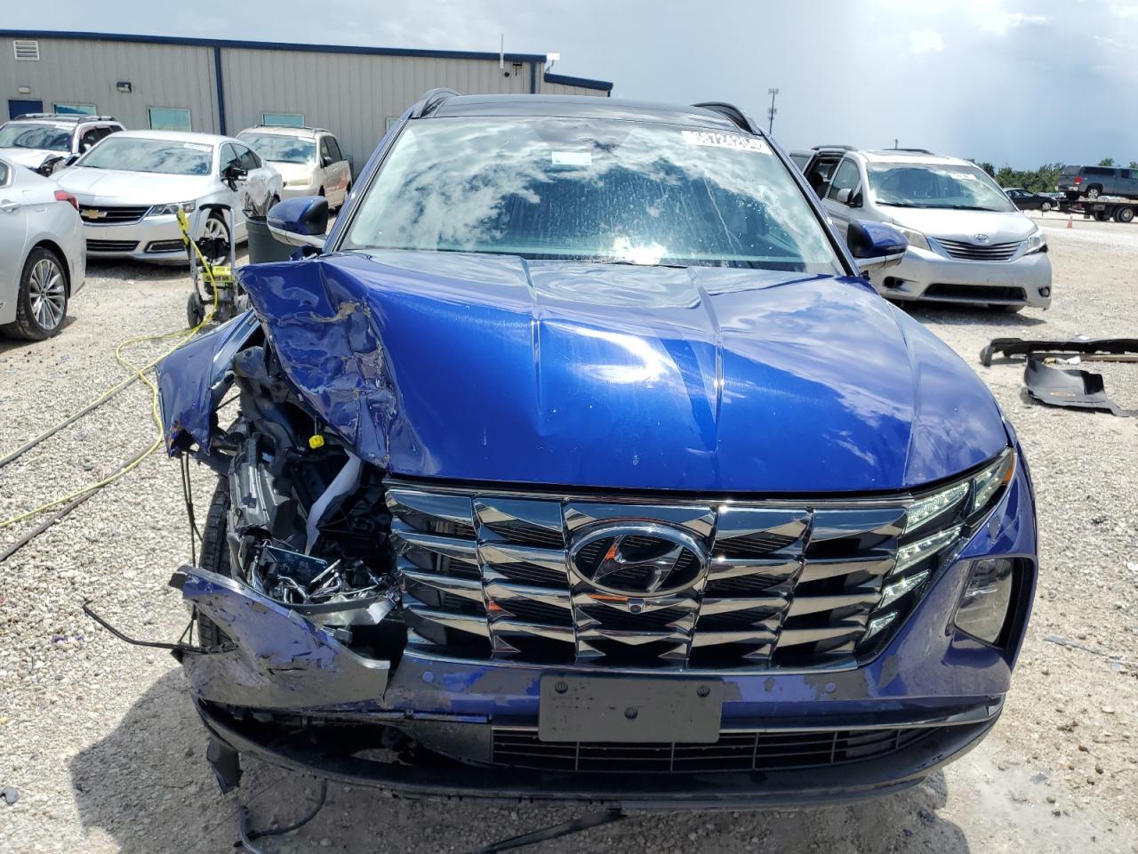 2023 Hyundai Tucson VIN 5NMJECAE4PH204389 Copart auction photo, front end / rear end damage thumbnail 5