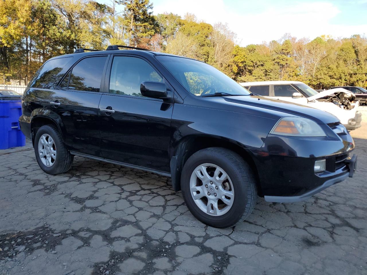 2004 Acura MDX VIN 2HNYD18854H553164 Copart auction photo, side / rear end damage thumbnail 4