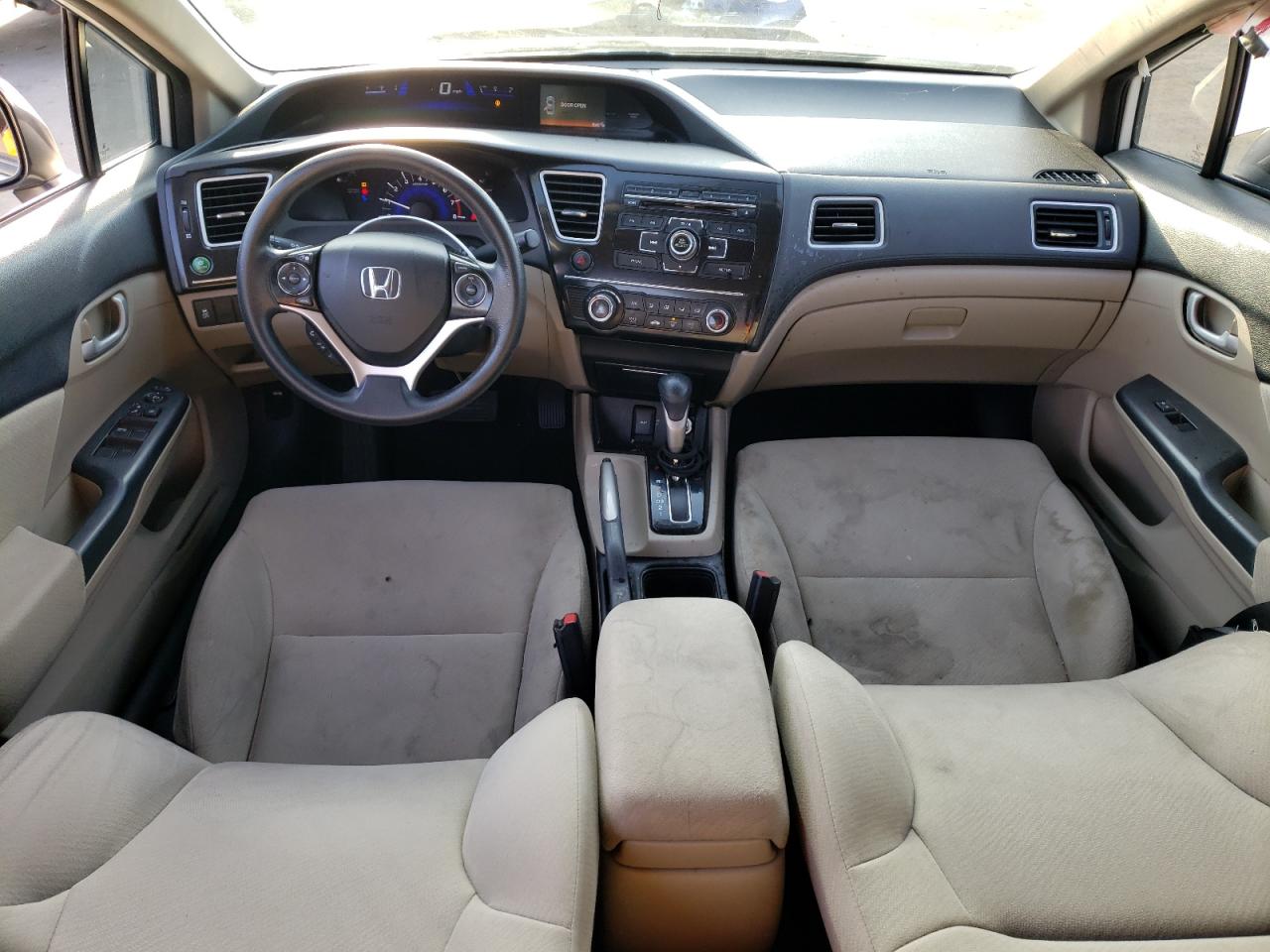 2013 Honda Civic VIN 2HGFB2F60DH552449 Copart auction photo, all over damage thumbnail 8