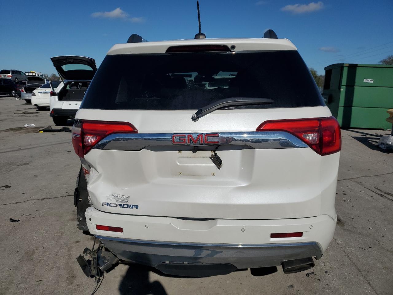 2018 GMC Acadia VIN 1GKKNPLS8JZ106780 Copart auction photo, rear end damage thumbnail 6