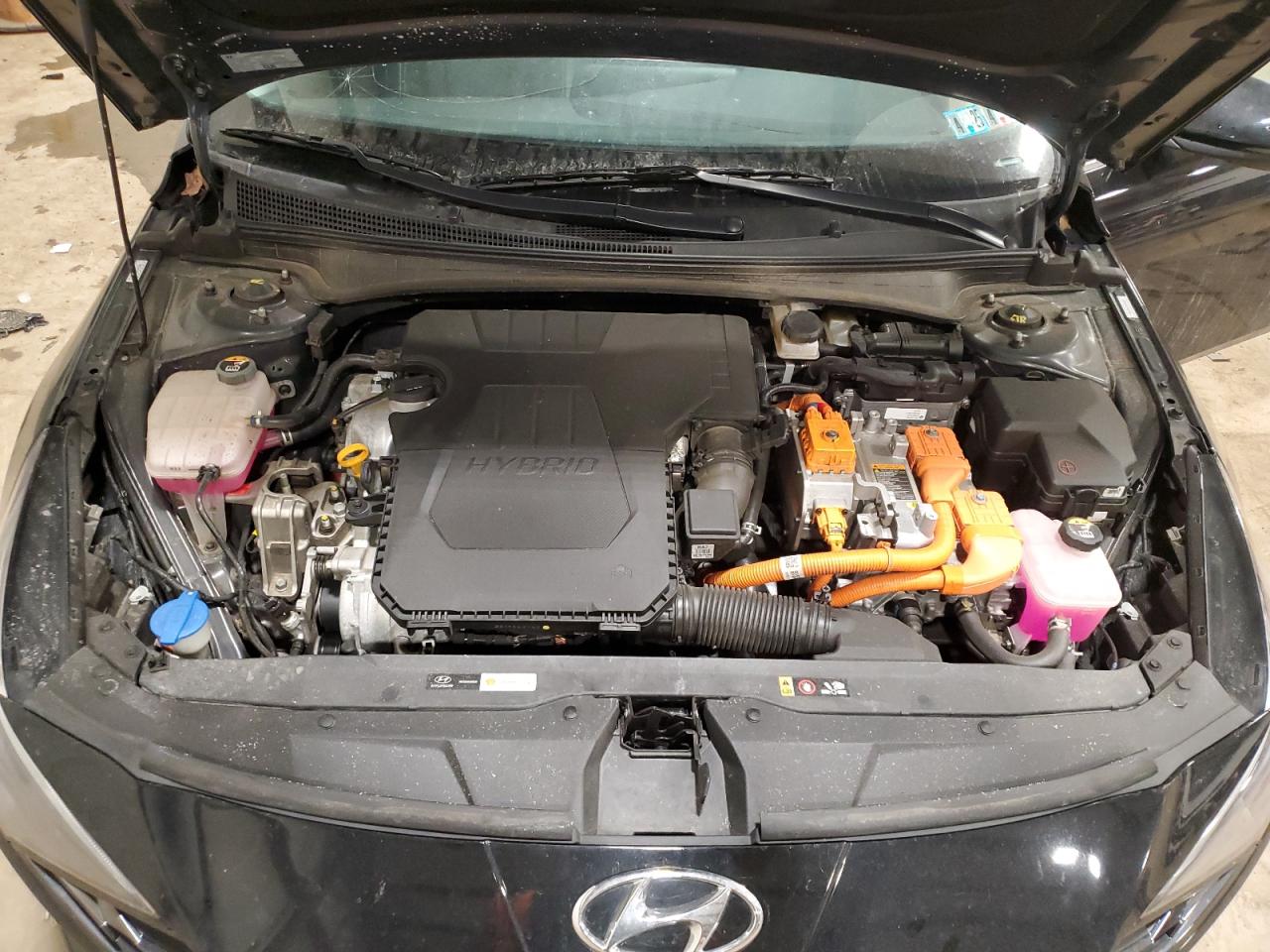 2023 Hyundai Elantra VIN KMHLN4AJ2PU060857 Copart auction photo, rear end / top/roof damage thumbnail 11