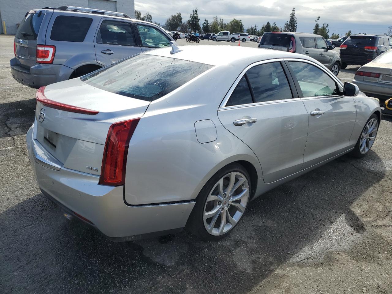 2013 Cadillac ATS VIN 1G6AE5S33D0128459 Copart auction photo, rear end damage thumbnail 3