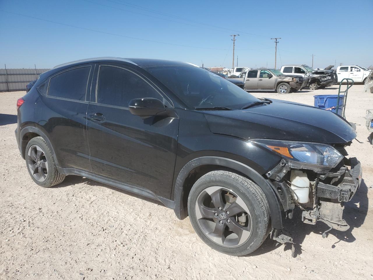 2018 Honda HR-V VIN 3CZRU5H74JM700736 Copart auction photo, front end damage thumbnail 4