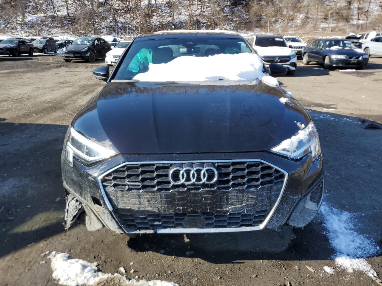 2023 Audi A3 VIN WAUHUDGY1PA068299 Copart auction photo, side / front end damage thumbnail 5