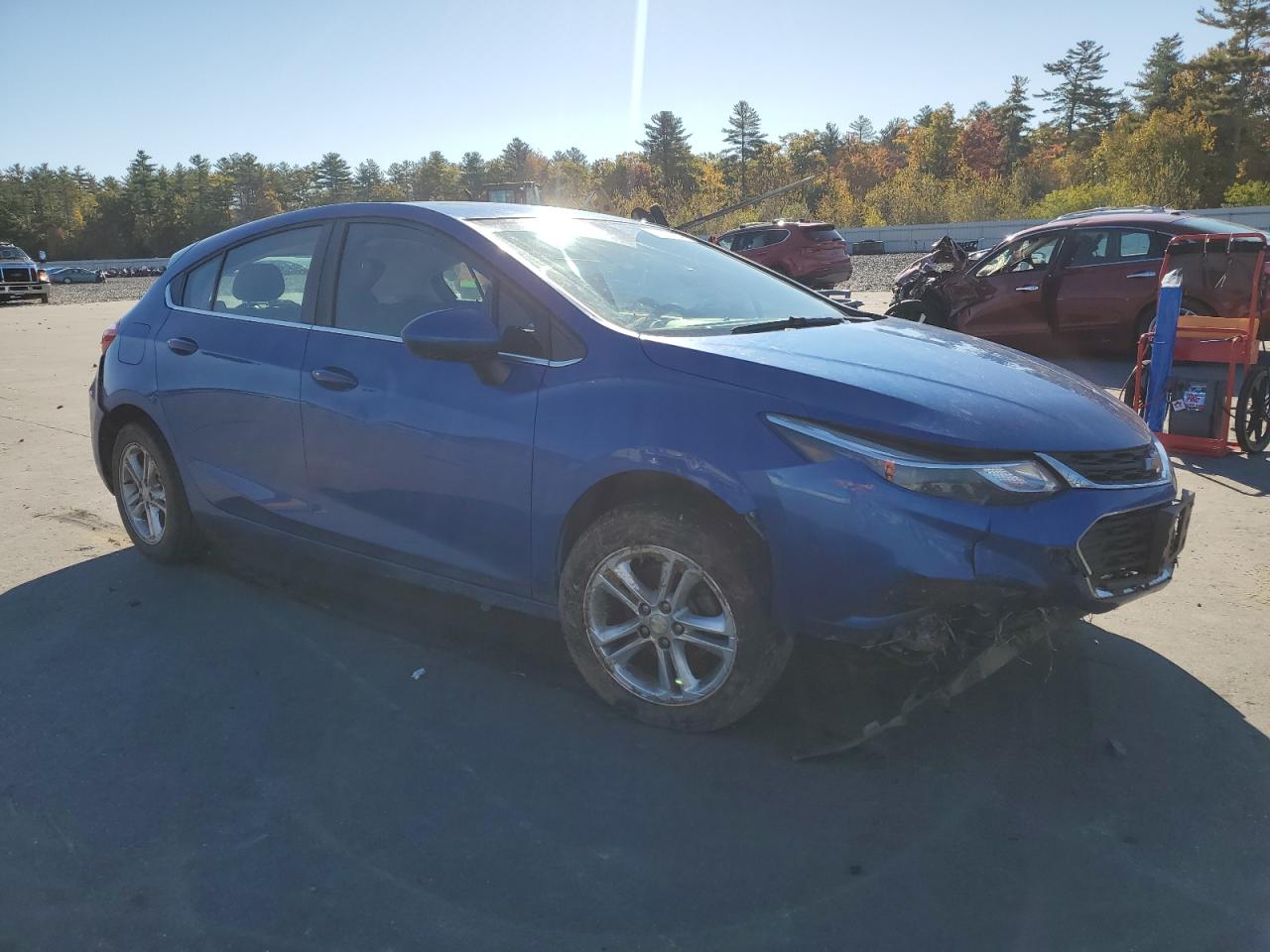 2017 Chevrolet Cruze VIN 3G1BE6SM0HS573801 Copart auction photo, front end / undercarriage damage thumbnail 4