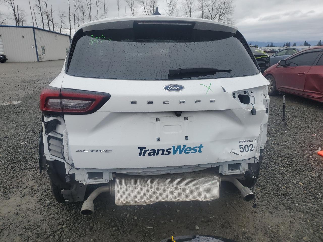 2023 Ford Escape VIN 1FMCU9GN6PUA93709 Copart auction photo, rear end / side damage thumbnail 6