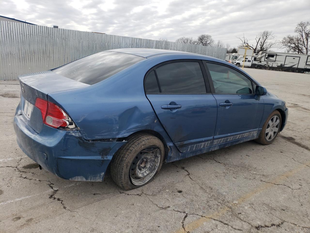 2008 Honda Civic VIN 1HGFA15558L081039 Copart auction photo, rear end / hail damage thumbnail 3