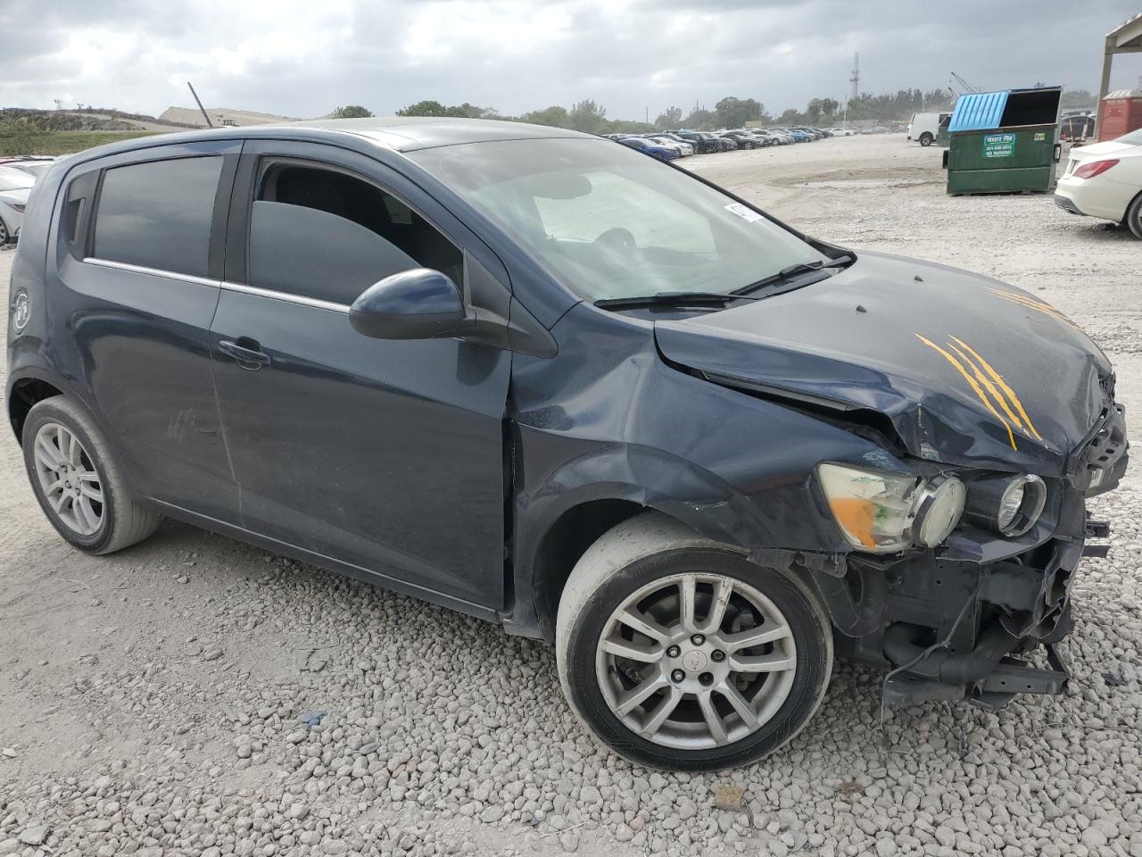 2015 Chevrolet Sonic VIN 1G1JC6SB8F4170937 Copart auction photo, front end / mechanical damage thumbnail 4