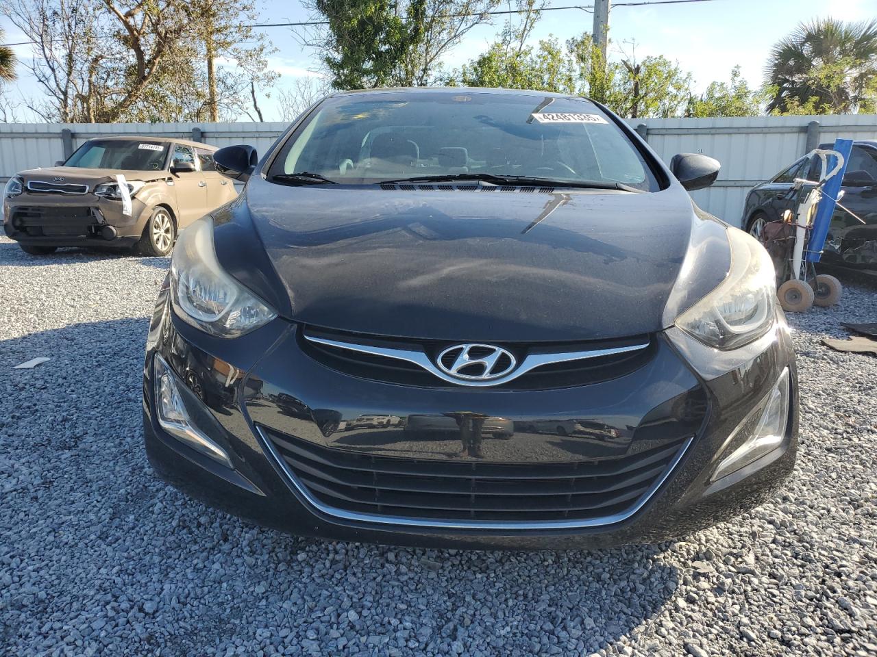 2016 Hyundai Elantra VIN 5NPDH4AE1GH661254 Copart auction photo, vandalism damage thumbnail 5