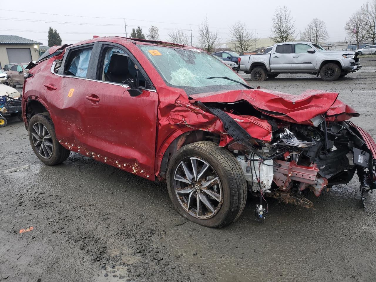 2018 Mazda CX-5 VIN JM3KFBDM2J0432713 Copart auction photo, all over damage thumbnail 4