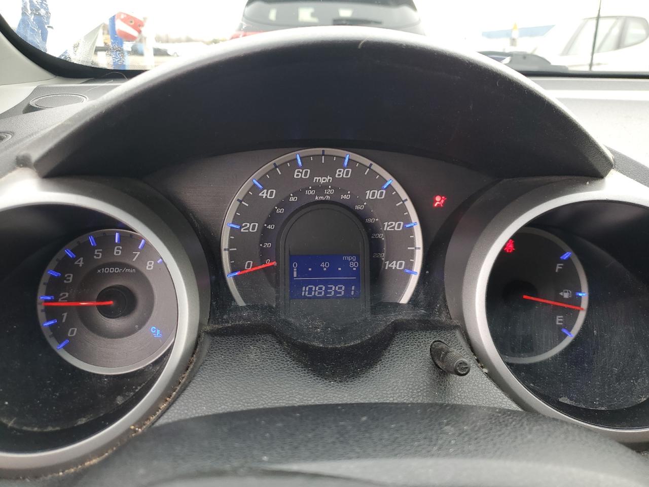 2010 Honda Fit VIN JHMGE8H4XAC027193 Copart auction photo, front end damage thumbnail 9