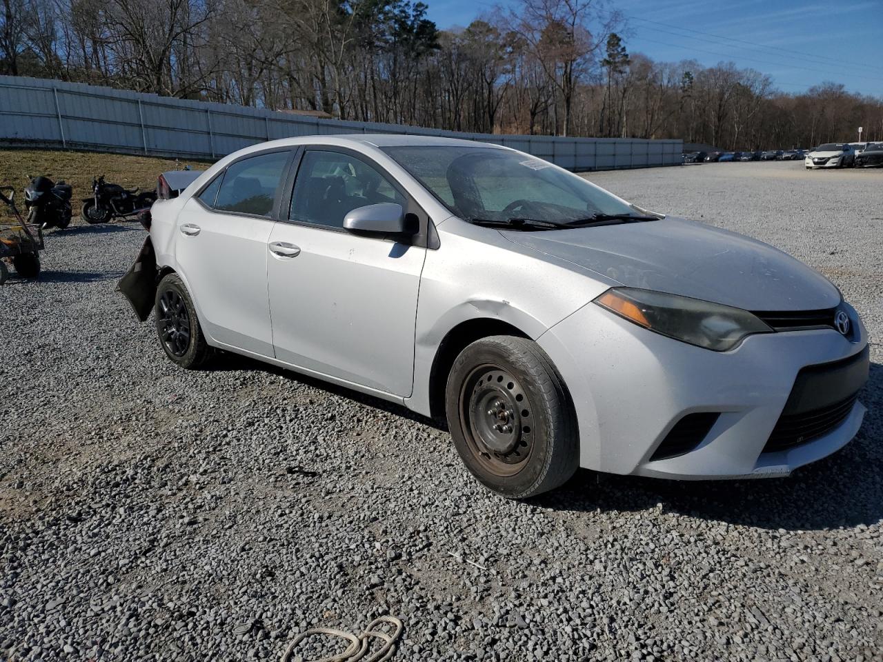 2014 Toyota Corolla VIN 2T1BURHE0EC194544 Copart auction photo, rear end / undercarriage damage thumbnail 4