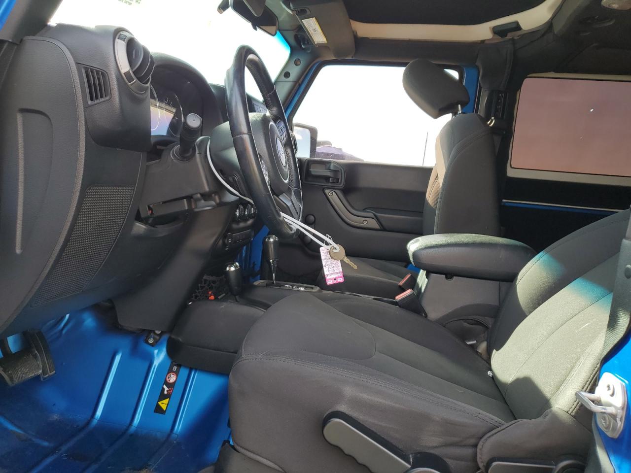 2016 Jeep Wrangler VIN 1C4AJWAG6GL252134 Copart auction photo, undercarriage / hail damage thumbnail 7
