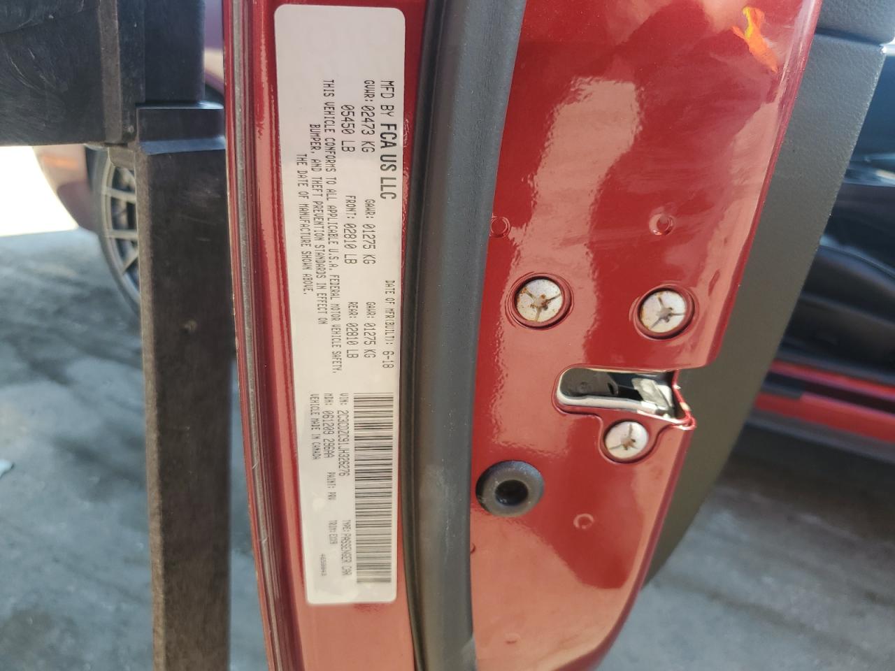 2018 Dodge Challenger VIN 2C3CDZC91JH326276 Copart auction photo, vandalism damage thumbnail 12
