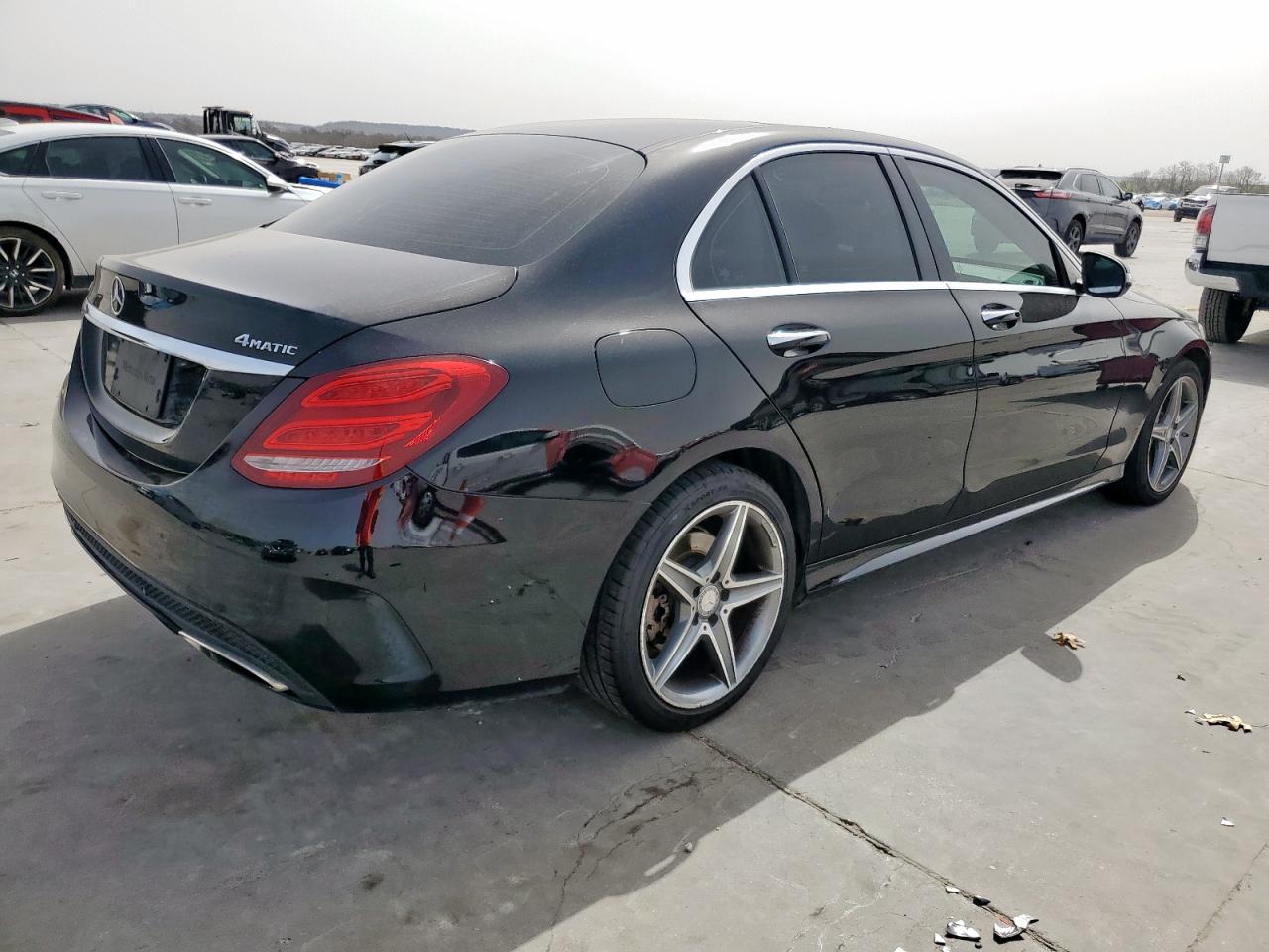 2015 Mercedes-Benz C-klasse VIN 55SWF4KB1FU018286 Copart auction photo, front end damage thumbnail 3