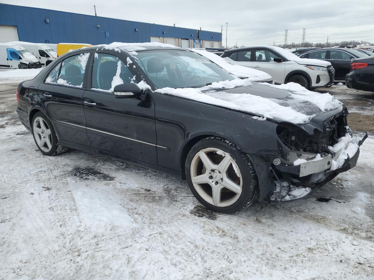 2009 Mercedes-Benz E-klasse VIN WDBUF56X89B437889 Copart auction photo, front end damage thumbnail 4