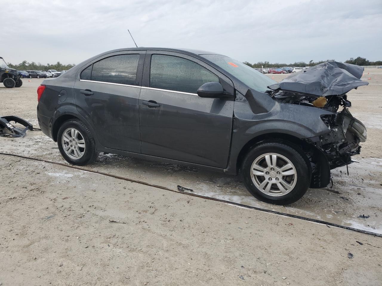 2016 Chevrolet Sonic VIN 1G1JC5SH8G4172431 Copart auction photo, front end / side damage thumbnail 4