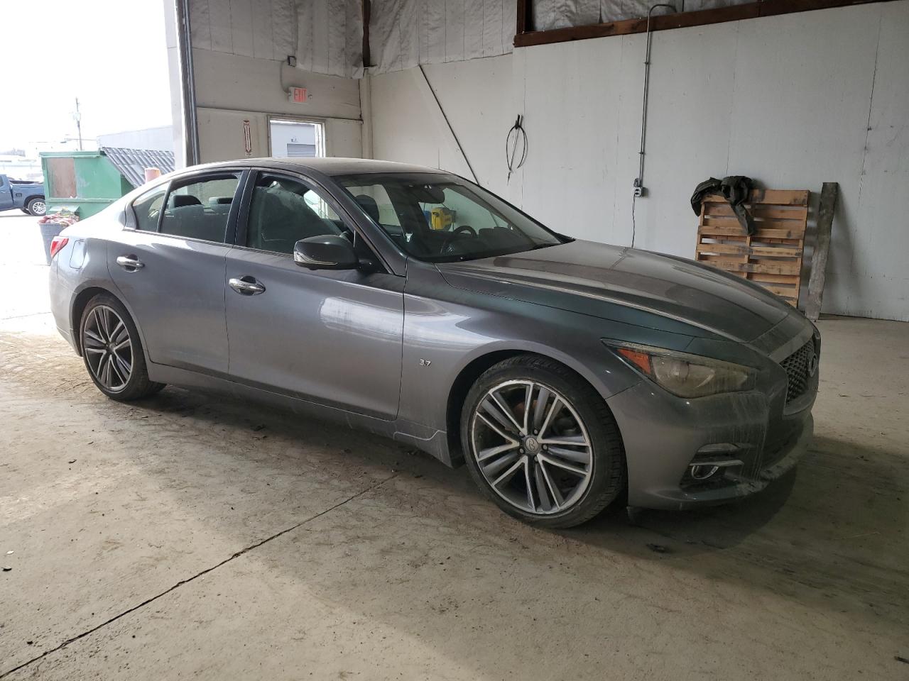 2014 Infiniti Q50 VIN JN1BV7AR8EM705289 Copart auction photo, water/flood / undercarriage damage thumbnail 4