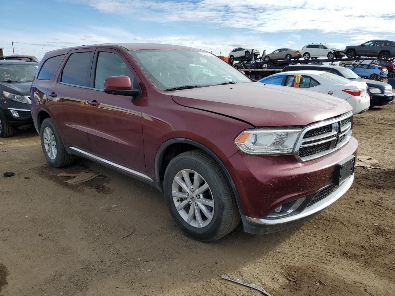 2019 Dodge Durango VIN 1C4RDJAG0KC585435 Copart auction photo, minor dent/scratches damage thumbnail 4
