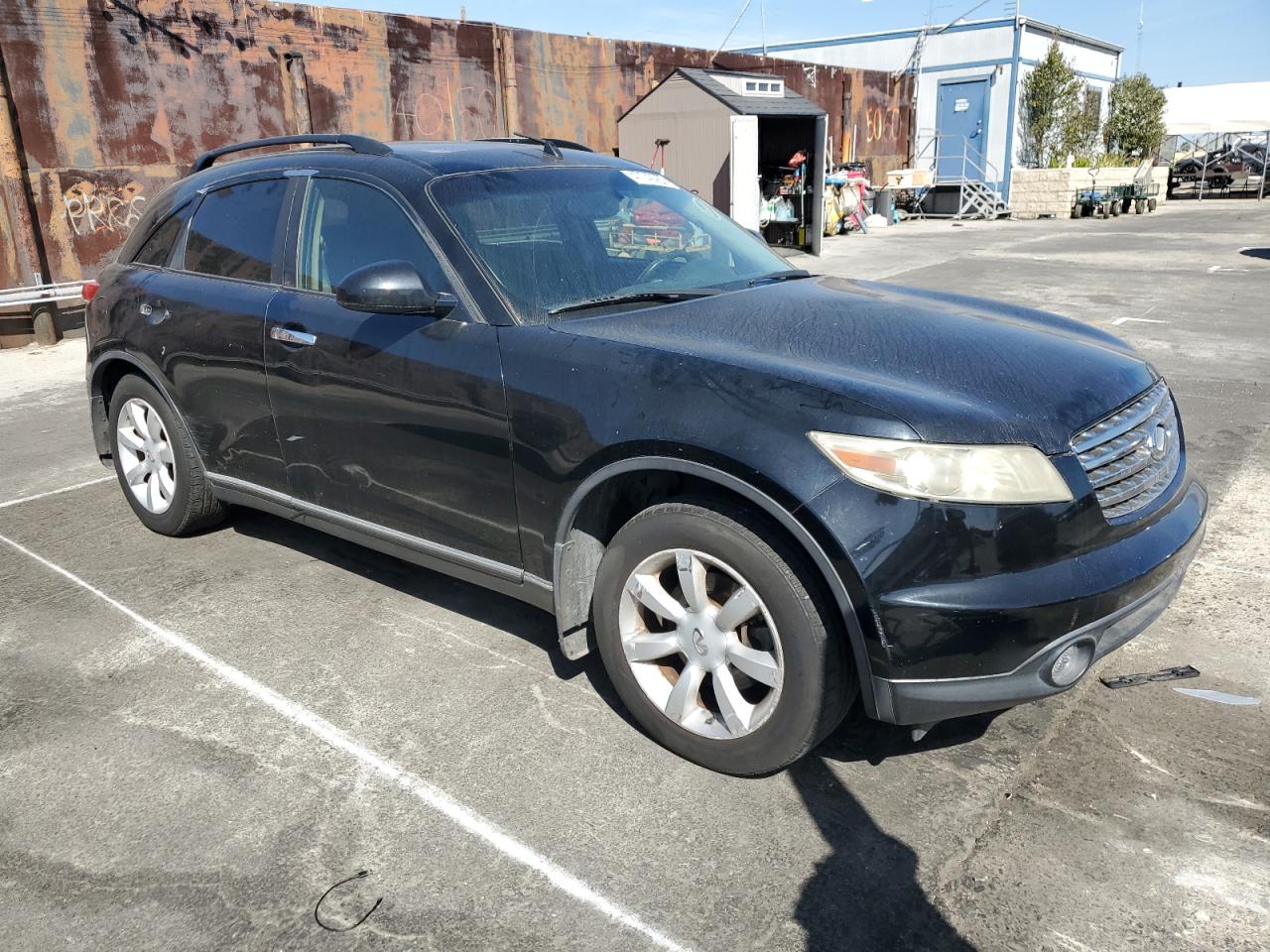 2003 Infiniti FX VIN JNRAS08U53X000898 Copart auction photo, vandalism damage thumbnail 4