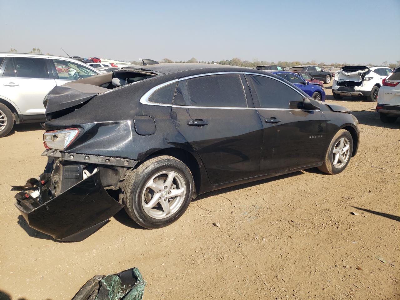 2018 Chevrolet Malibu VIN 1G1ZB5ST7JF275572 Copart auction photo, rear end / front end damage thumbnail 3