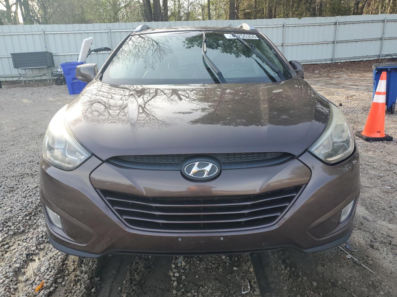 2014 Hyundai Tucson VIN KM8JUCAG7EU825714 Copart auction photo, rear end / side damage thumbnail 5