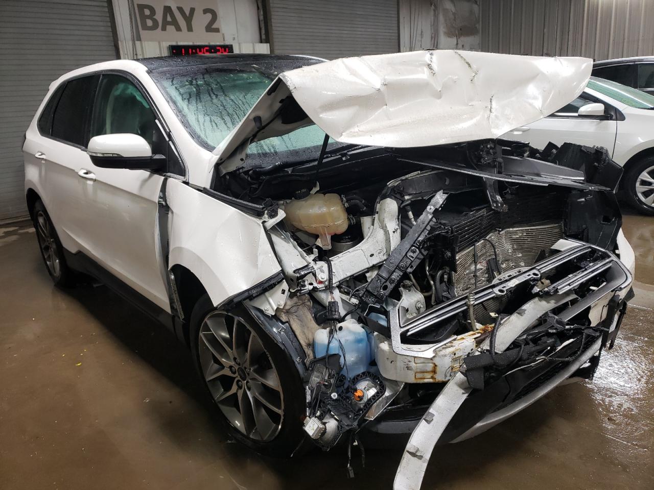 2016 Ford Edge VIN 2FMPK4K83GBB61448 Copart auction photo, front end damage thumbnail 4
